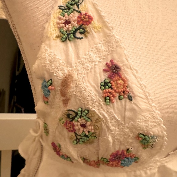 NEW w TAGS — FREE PEOPLE Intimately white intricately beaded top. RARE - Picture 6 of 8